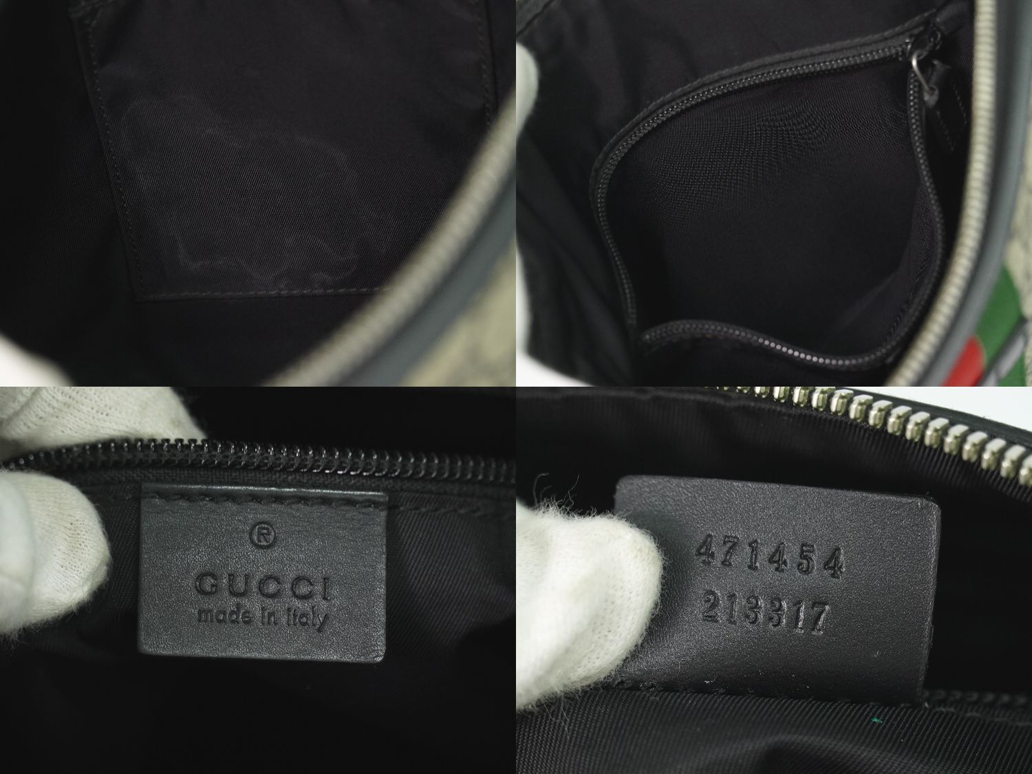Gucci Sherry Line GG Supreme Shoulder Bag Pochette Beige Shelly — view 9