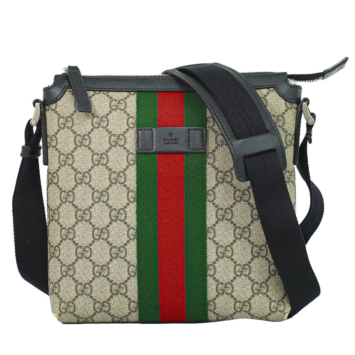 Gucci Sherry Line GG Supreme Shoulder Bag Pochette Beige Shelly