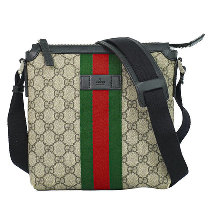 Gucci Sherry Line GG Supreme Shoulder Bag Pochette Beige Shelly