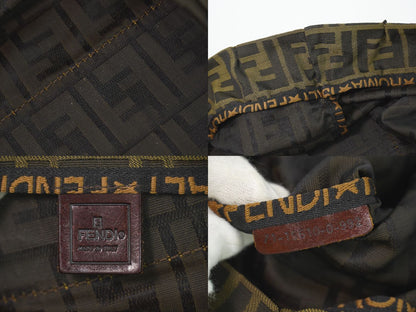 Fendi Zucca Tote Canvas Brown — view 9