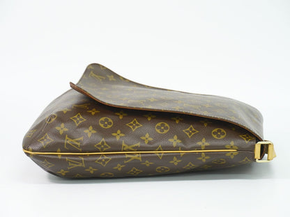 Louis Vuitton LV Musette Monogram Shoulder Bag Pochette Brown — view 4