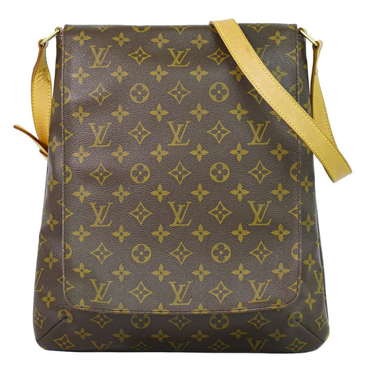 Louis Vuitton LV Musette Monogram Shoulder Bag Pochette Brown