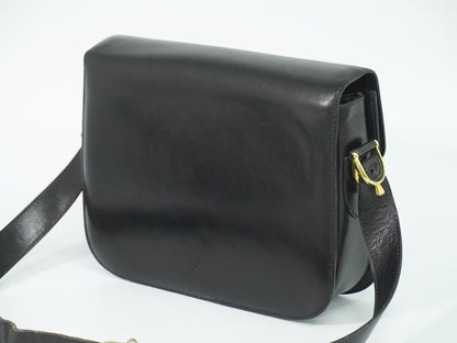 Celine Carriage Shoulder Bag Leather Black — view 2