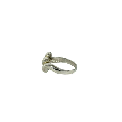 Tiffany & Co Vintage Twist Ring 925 Sterling Silver Gold — view 4