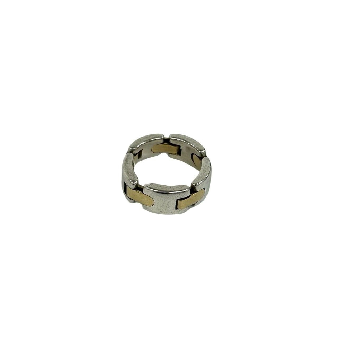 Tiffany & Co Link Ring 925 Sterling Silver 18k Yellow Gold — view 7