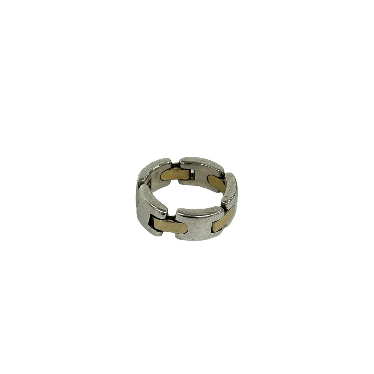 Tiffany & Co Link Ring 925 Sterling Silver 18k Yellow Gold — view 6