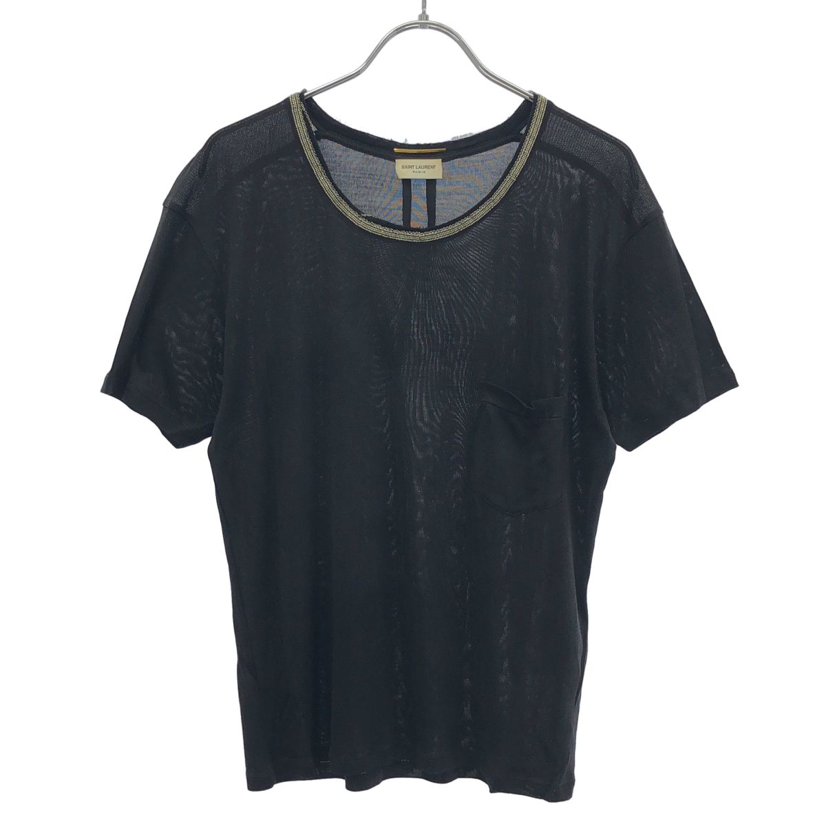 Saint Laurent Paris Chain Stone Neck Shirt