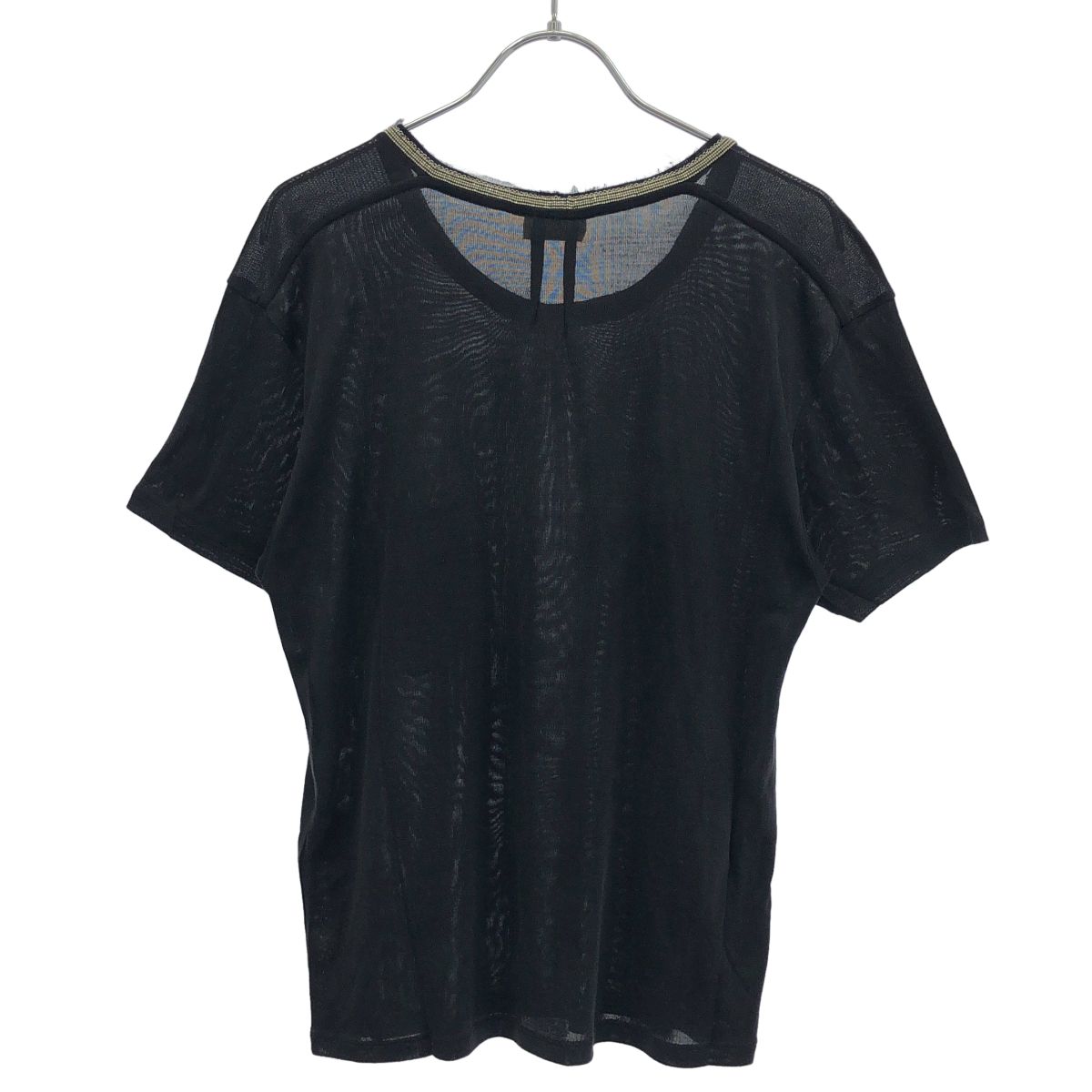 Saint Laurent Paris Chain Stone Neck Shirt — view 2