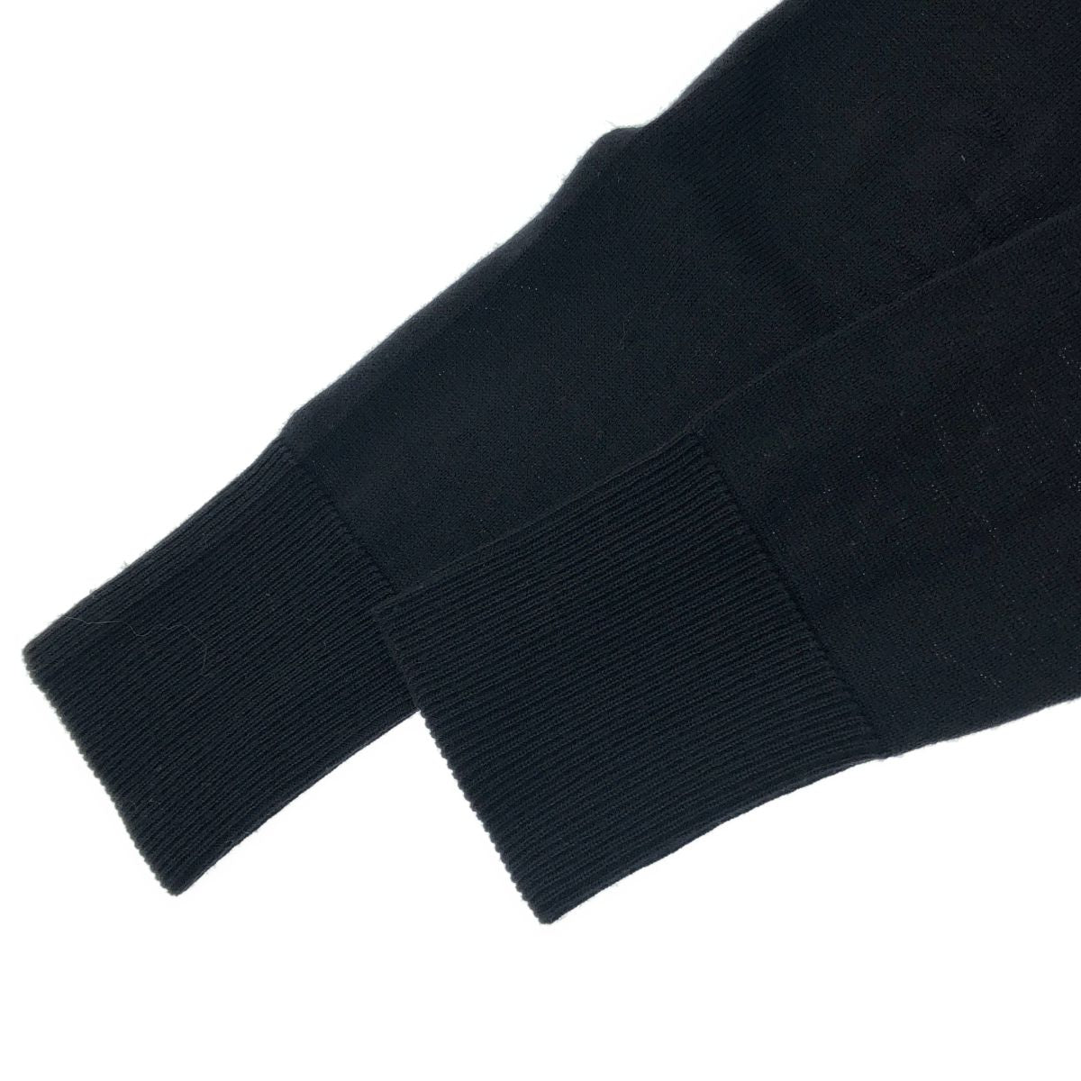 Dior Homme Distressed V-neck Knit Sweater Black — view 4