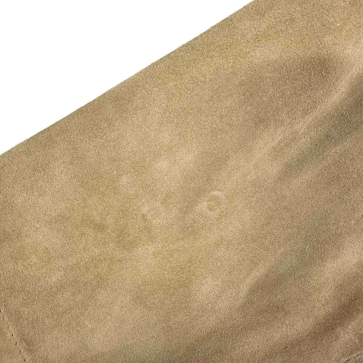 Celine Vintage Eyelet Suede Leather Dress 2 Beige 34 — view 8