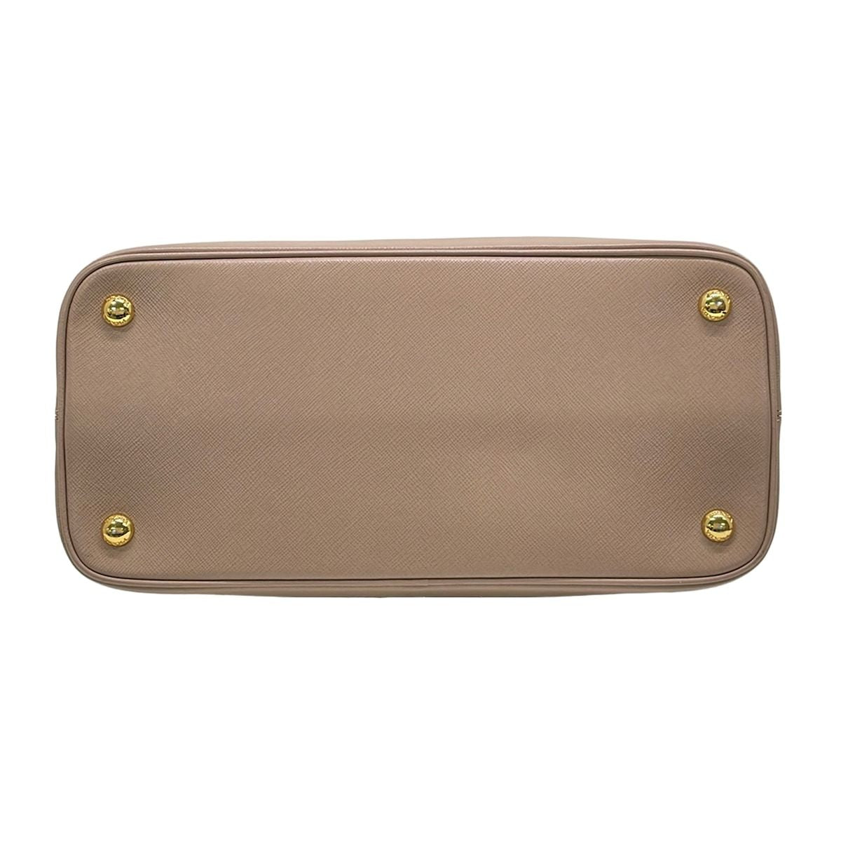 Prada Handbag Galleria Bag Pink Beige Leather — view 5