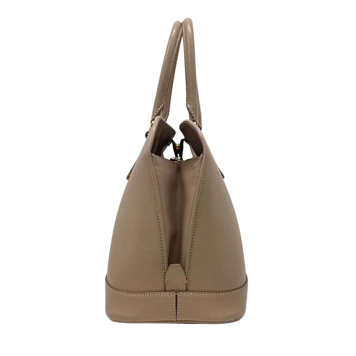 Prada Handbag Galleria Bag Pink Beige Leather — view 4