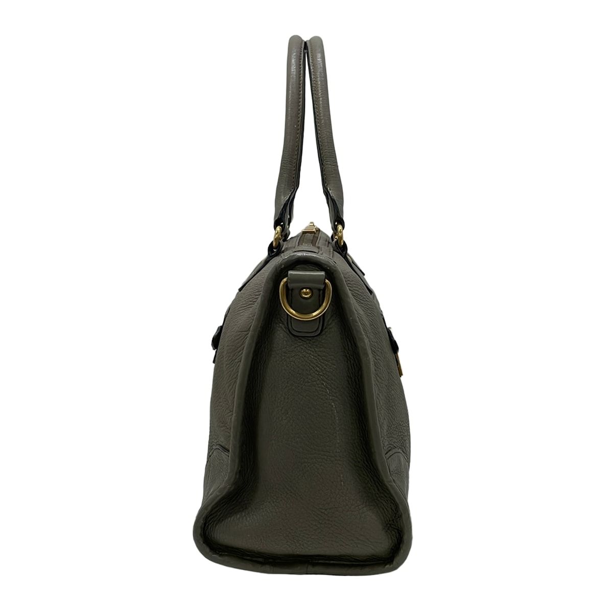 Prada Handbag Gray Leather — view 2