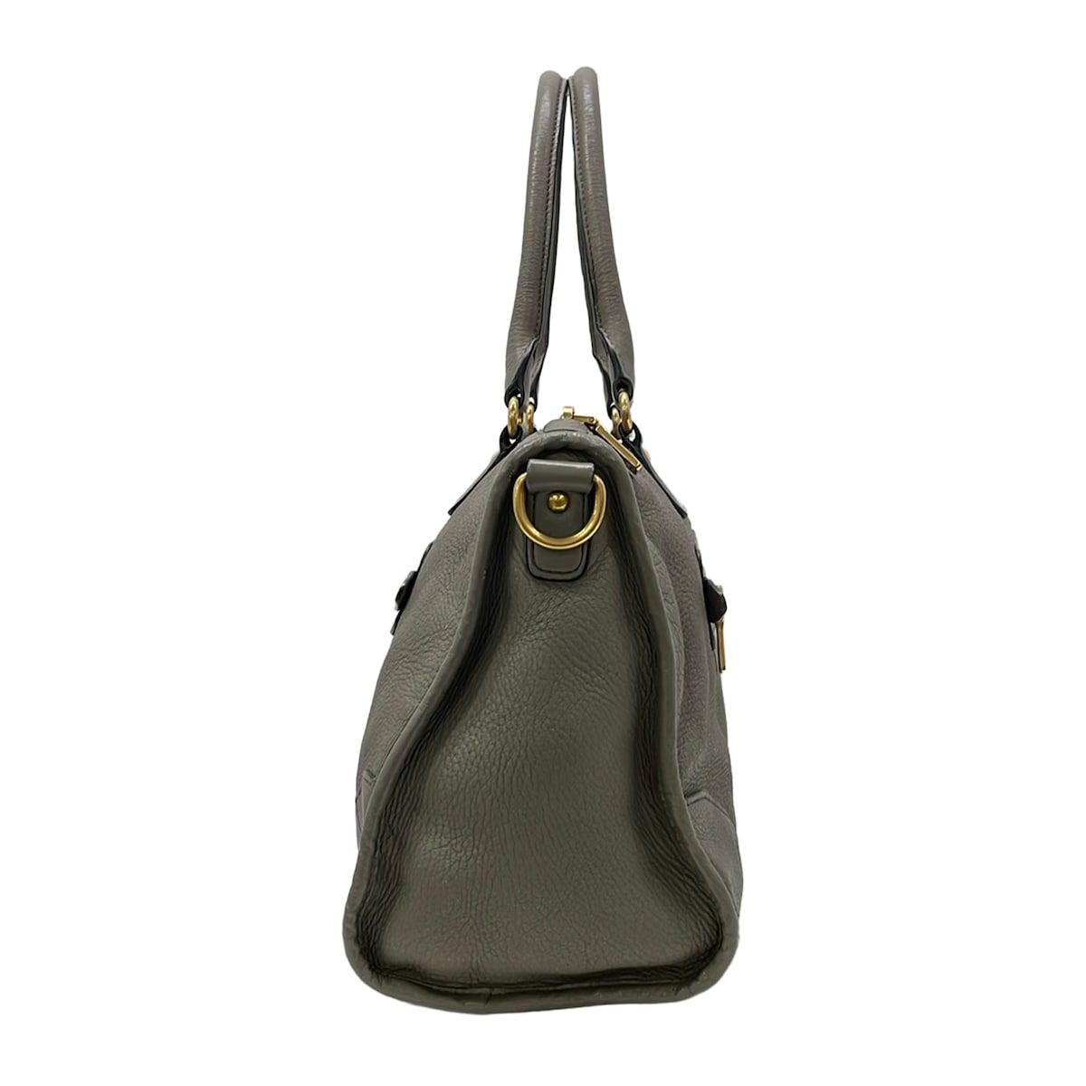 Prada Handbag Gray Leather — view 4