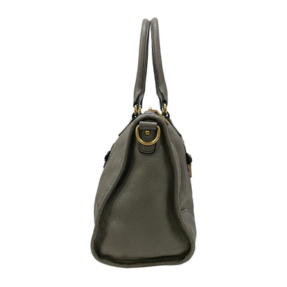 Prada Handbag Gray Leather — view 4