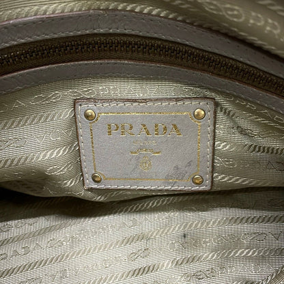 Prada Handbag Gray Leather — view 9