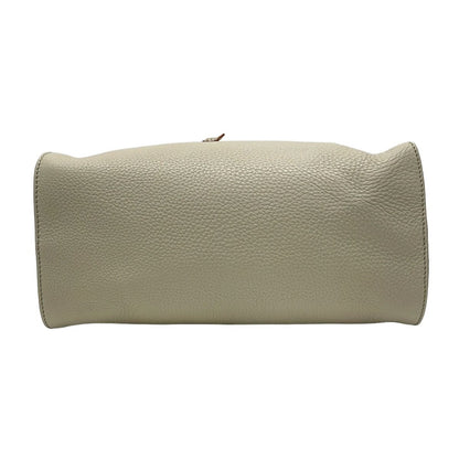 Fendi Handbag Ray Selleria Beige Leather — view 5