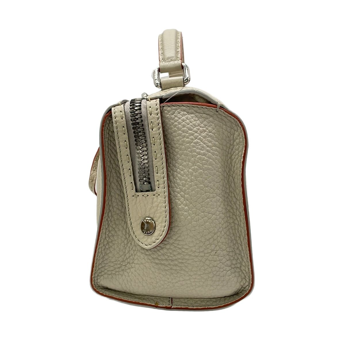 Fendi Handbag Ray Selleria Beige Leather — view 2