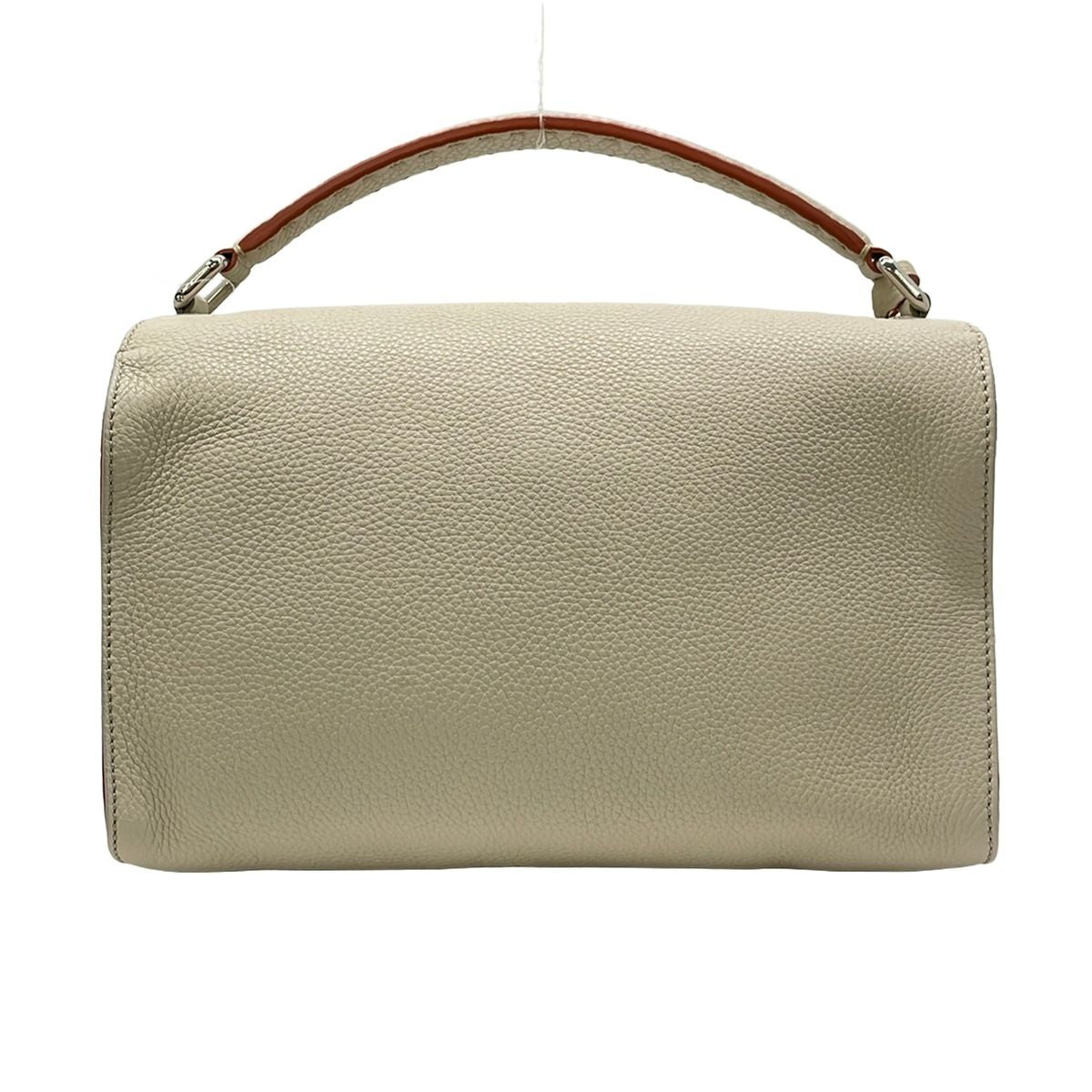 Fendi Handbag Ray Selleria Beige Leather — view 3