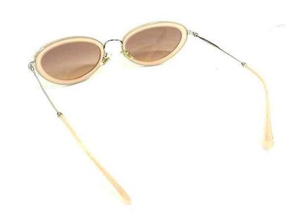 Miu Miu Miu Sunglasses Societe Smu Pink Silver Lens Hapi Metal Acetate Eyewear — view 2