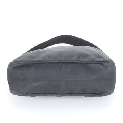 Prada Tessuto Nylon Triangle Logo Handbag Tote Black — view 5
