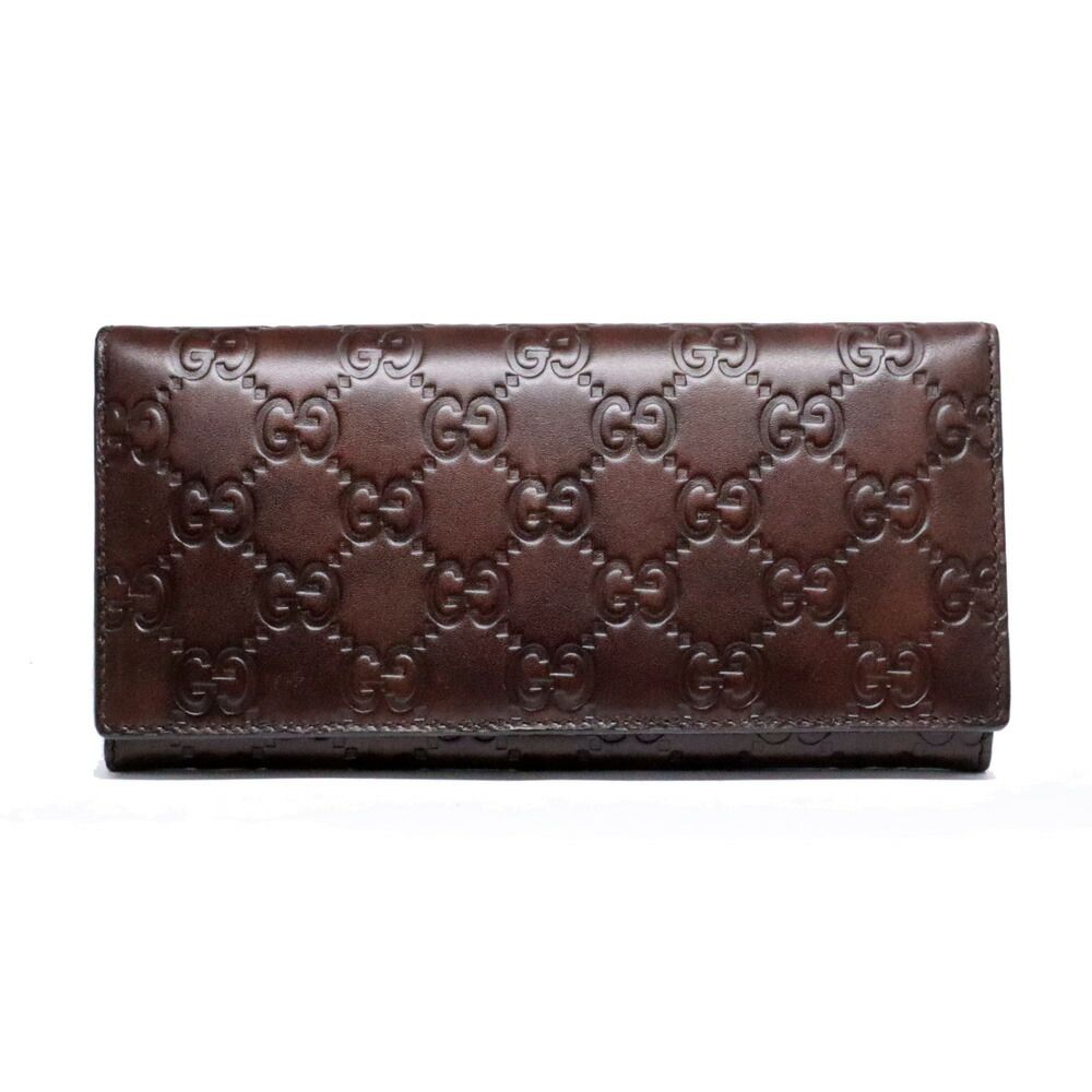 Gucci Guccissima Wallet Brown Leather