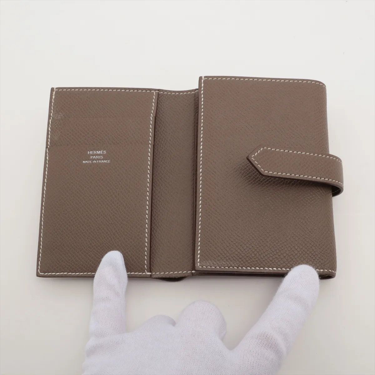 Hermes Bearn Combination Compact Wallet Veau Epsom — view 3