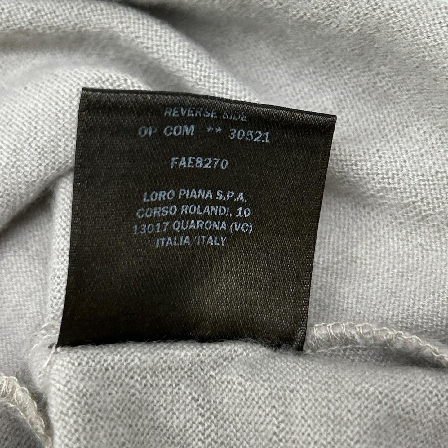 Loro Piana Cashmere Crew Neck Long Sleeve Knit Sweater Top 38 — view 6