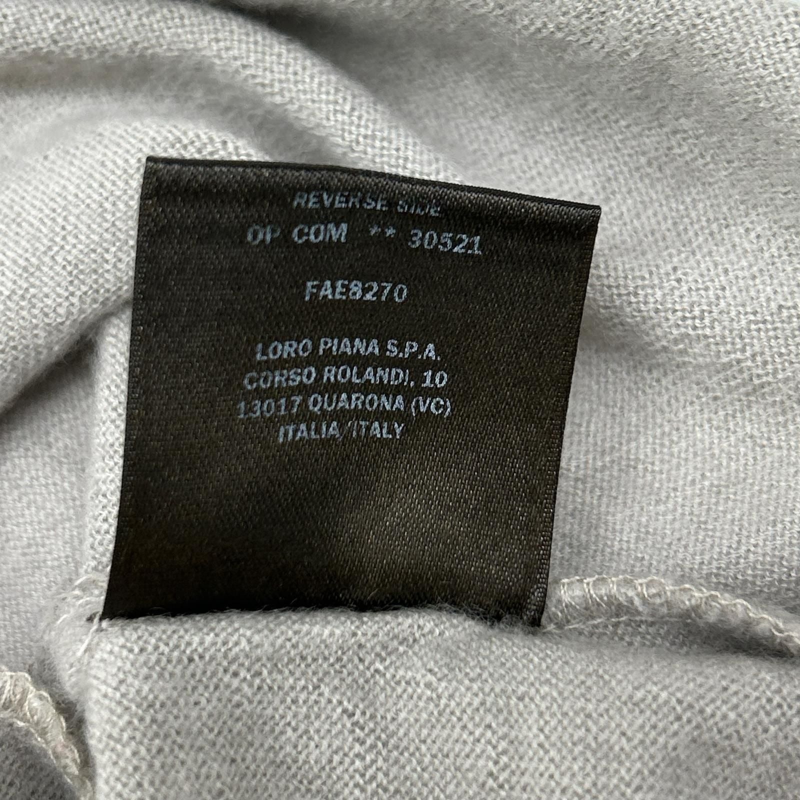 Loro Piana Cashmere Crew Neck Long Sleeve Knit Sweater Top 38 — view 6