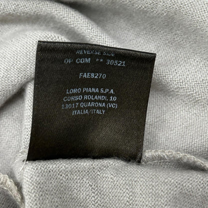 Loro Piana Cashmere Crew Neck Long Sleeve Knit Sweater Top 38 — view 6