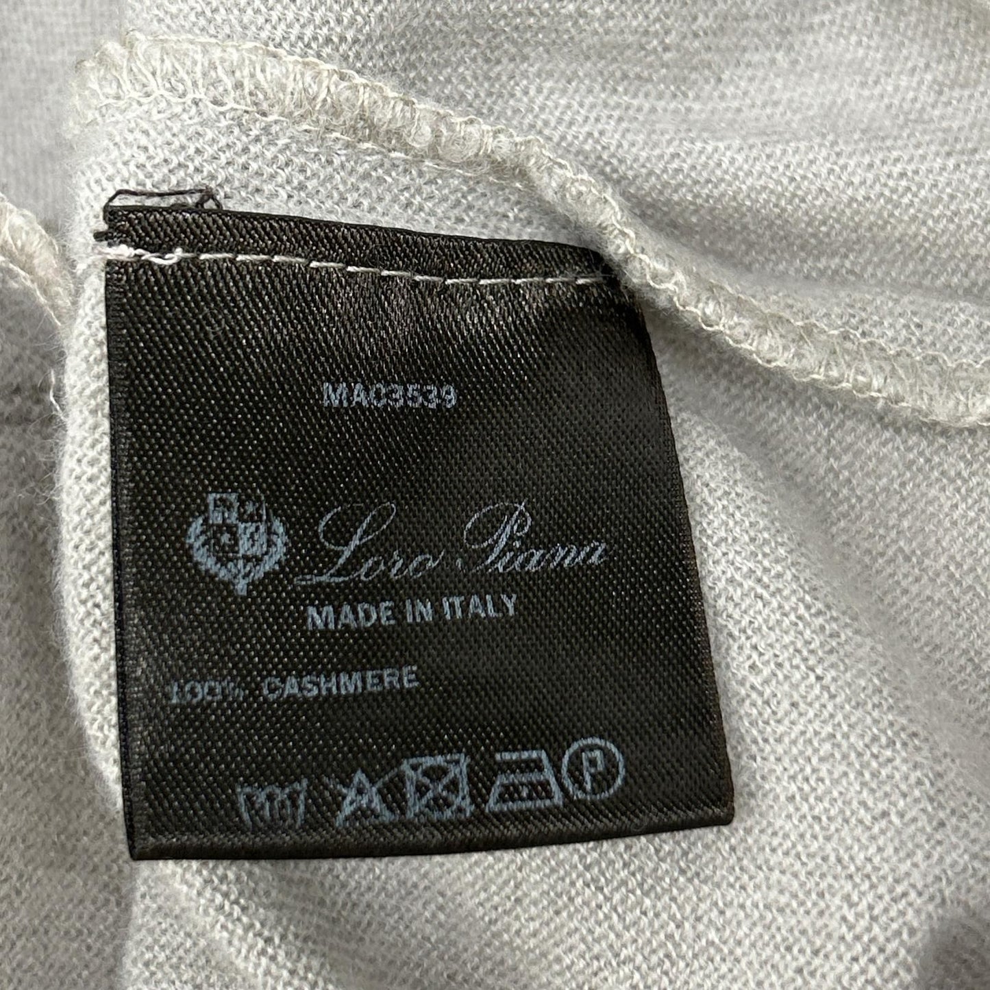 Loro Piana Cashmere Crew Neck Long Sleeve Knit Sweater Top 38 — view 5