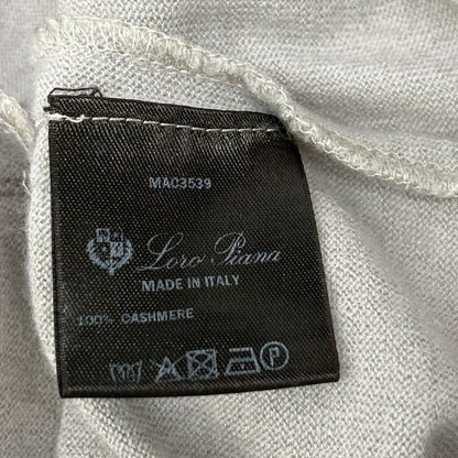 Loro Piana Cashmere Crew Neck Long Sleeve Knit Sweater Top 38 — view 5