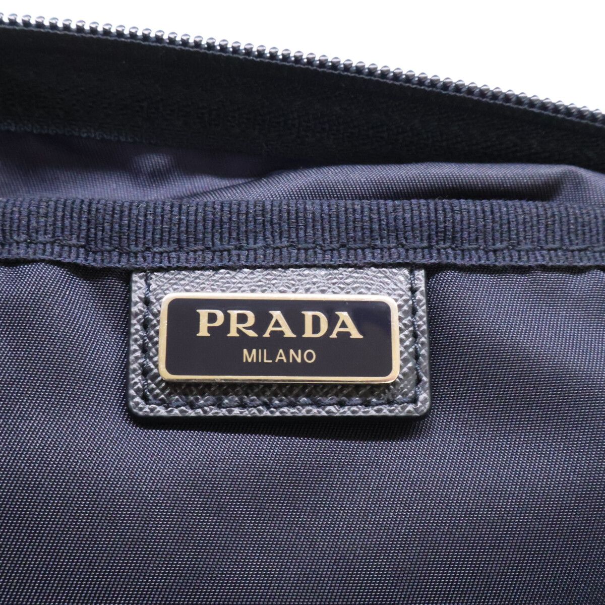Prada Nylon Leather Travel Shoulder — view 8