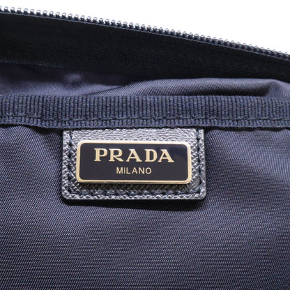 Prada Nylon Leather Travel Shoulder — view 8