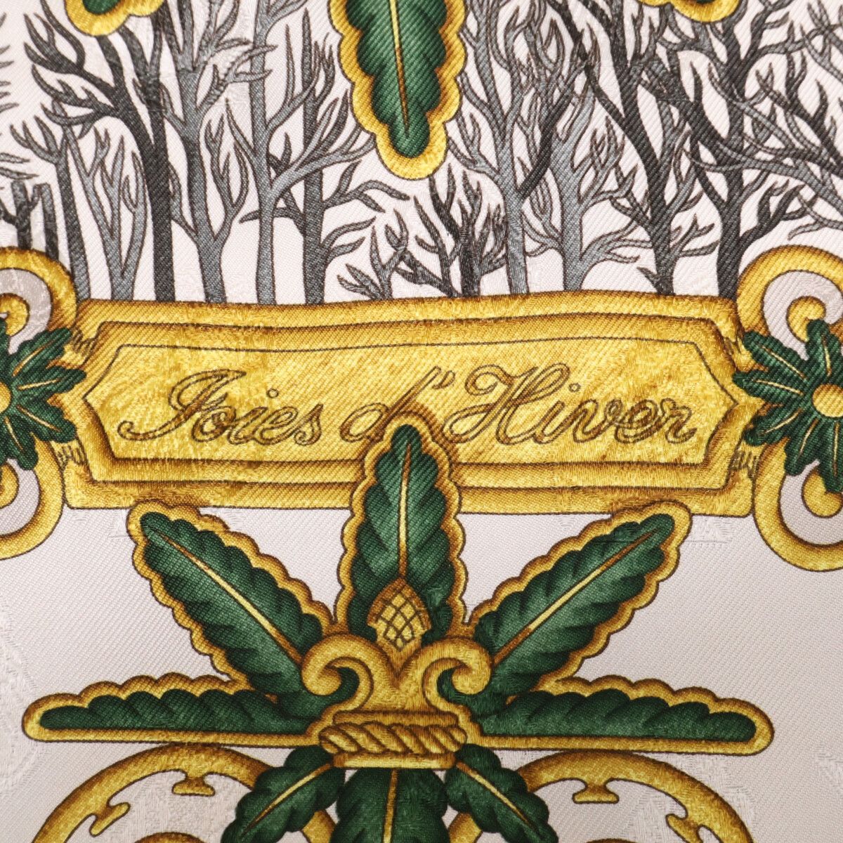 Hermes Joies D' Hiver Winter Enjoyment Silk Carre 90 Scarf — view 3
