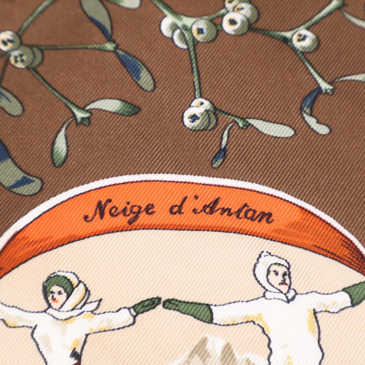 Hermes Neige D Antan Last Year's Snow Silk Carre 45 Scarf — view 3