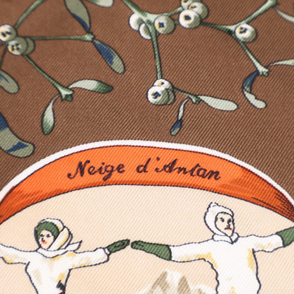 Hermes Neige D Antan Last Year's Snow Silk Carre 45 Scarf — view 3