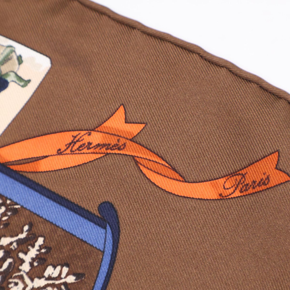 Hermes Neige D Antan Last Year's Snow Silk Carre 45 Scarf — view 4