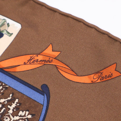 Hermes Neige D Antan Last Year's Snow Silk Carre 45 Scarf — view 4