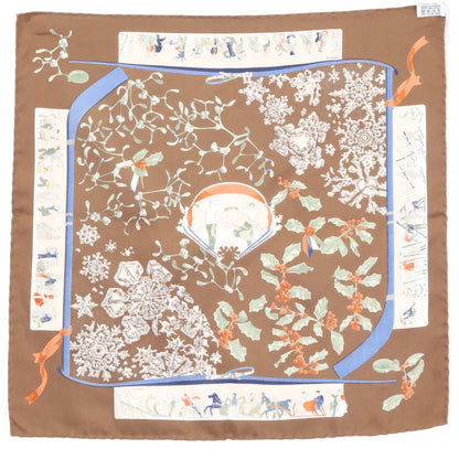 Hermes Neige D Antan Last Year's Snow Silk Carre 45 Scarf — view 2