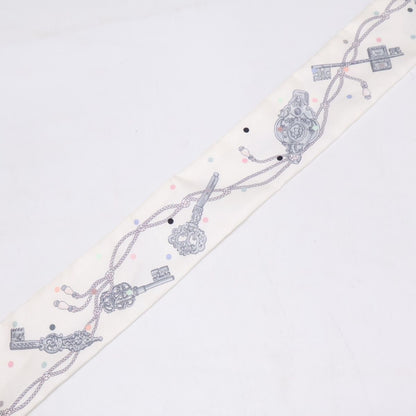 Hermes les Cles a Pois Key Motif Silk Twill Scarf — view 3