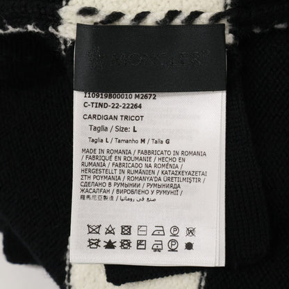 Moncler Cadigan Tricot Big Logo Patch Bo Da Ca Digan Cardigan — view 4