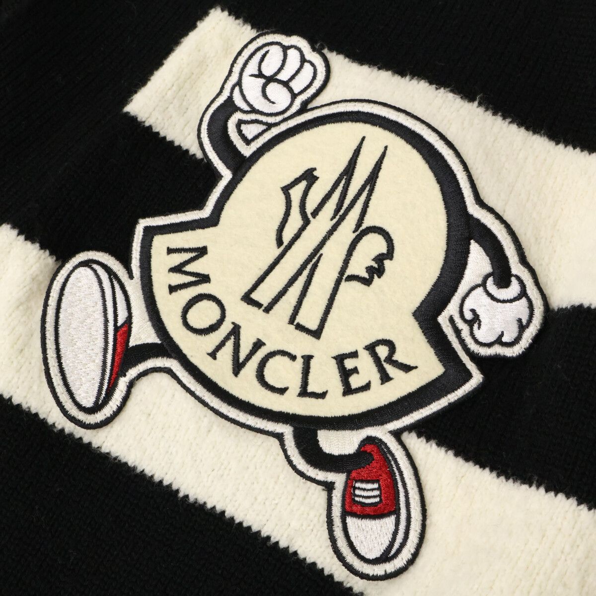 Moncler Cadigan Tricot Big Logo Patch Bo Da Ca Digan Cardigan — view 8
