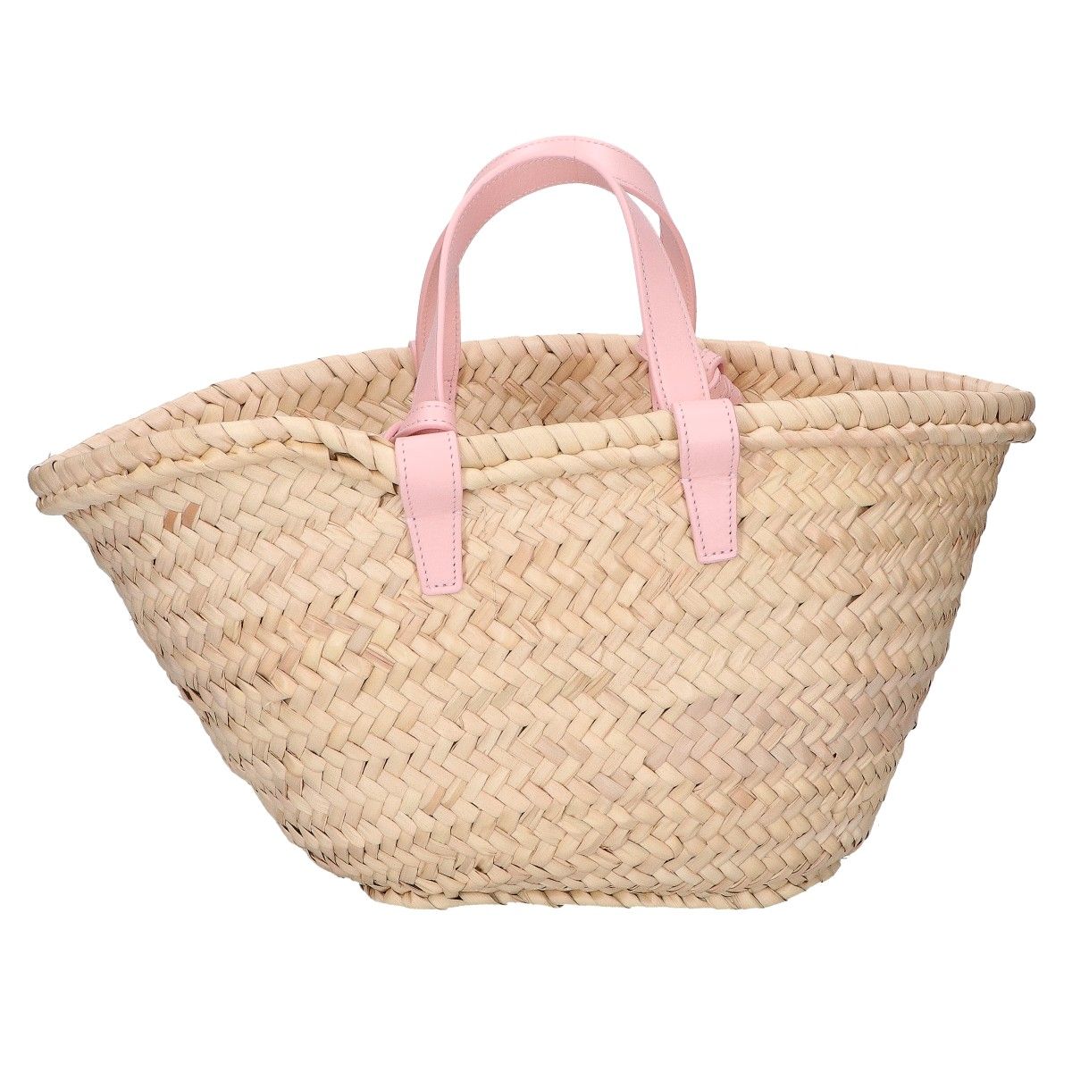 Celine T-n Triomphe Classic Palm Leaf & Calfskin 2-Way Basket — view 3
