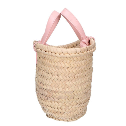 Celine T-n Triomphe Classic Palm Leaf & Calfskin 2-Way Basket — view 4