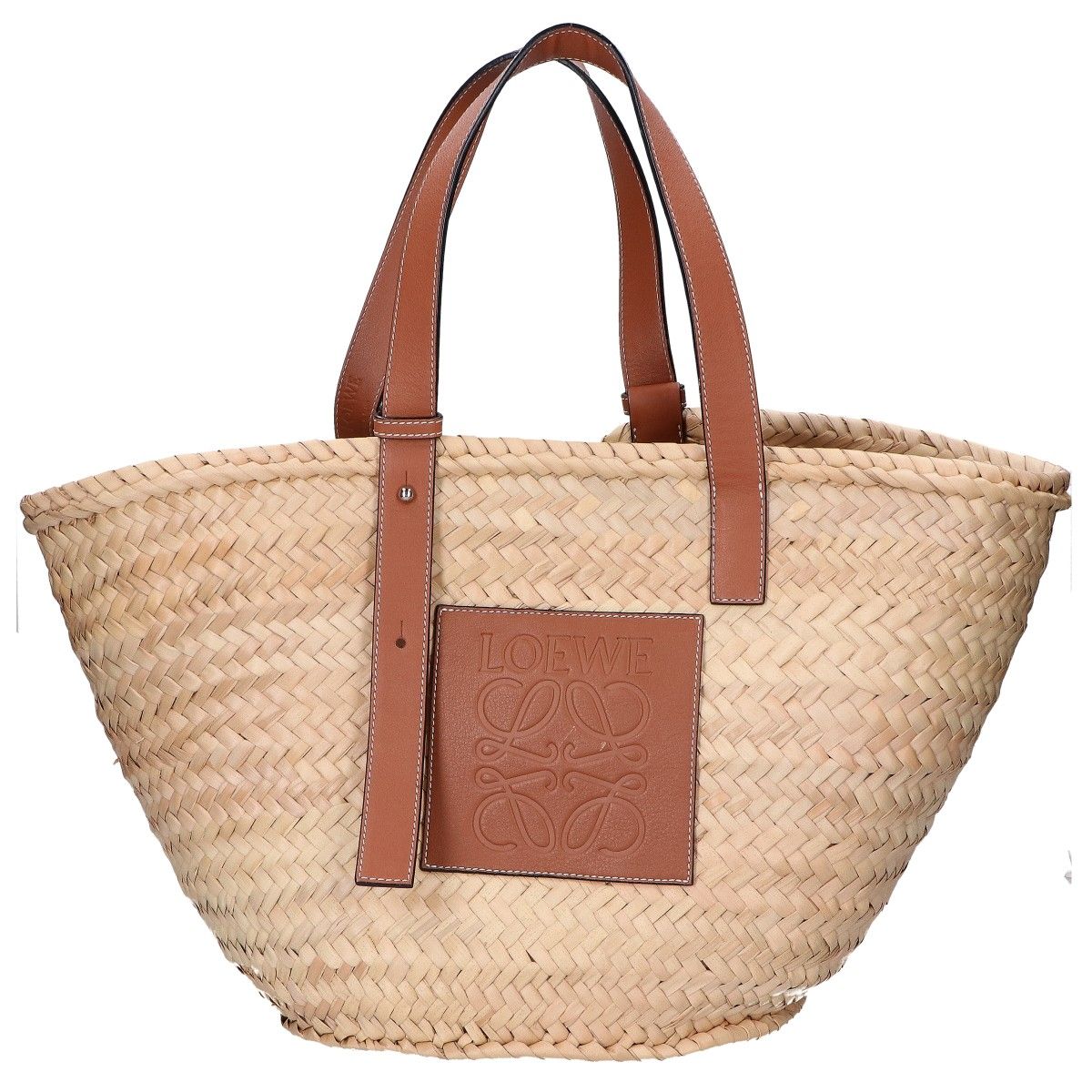 Loewe Basket Bag Palm Leaf & Calf