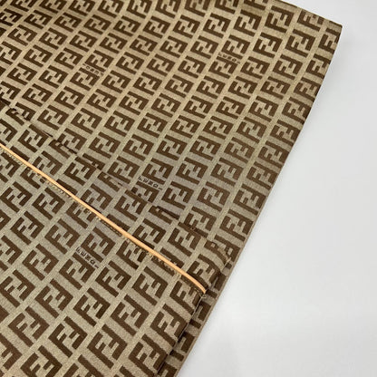 Fendi Beige Zucca Pattern Belt Jacquard Wrap Skirt 42 — view 8
