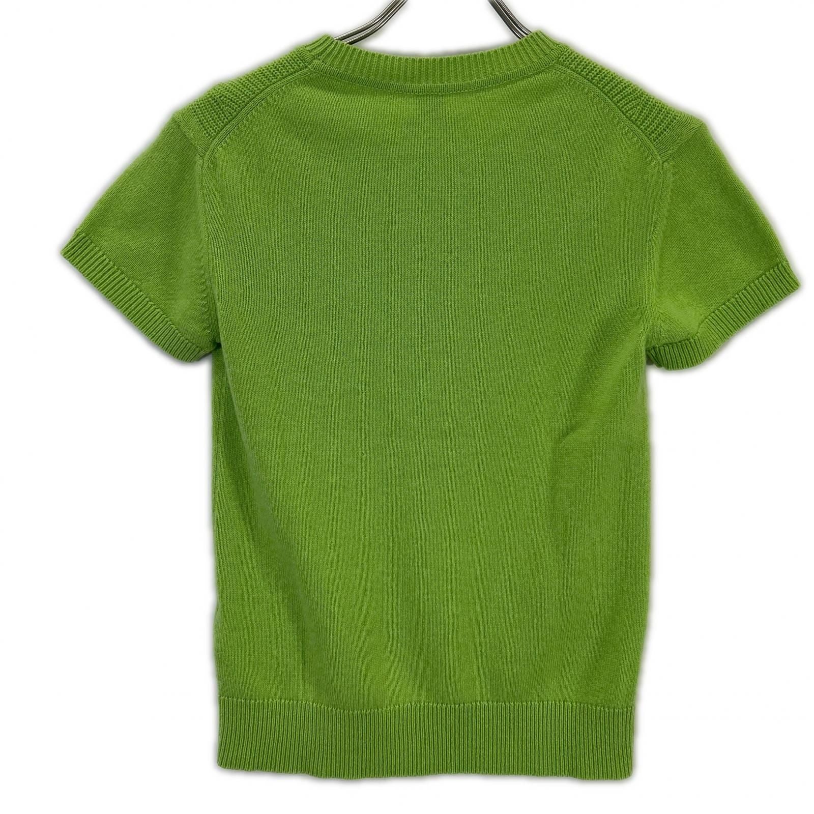 Hermes Cashmere Cotton Short Sleeve Knit Top 34 Sweater — view 2