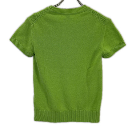 Hermes Cashmere Cotton Short Sleeve Knit Top 34 Sweater — view 2
