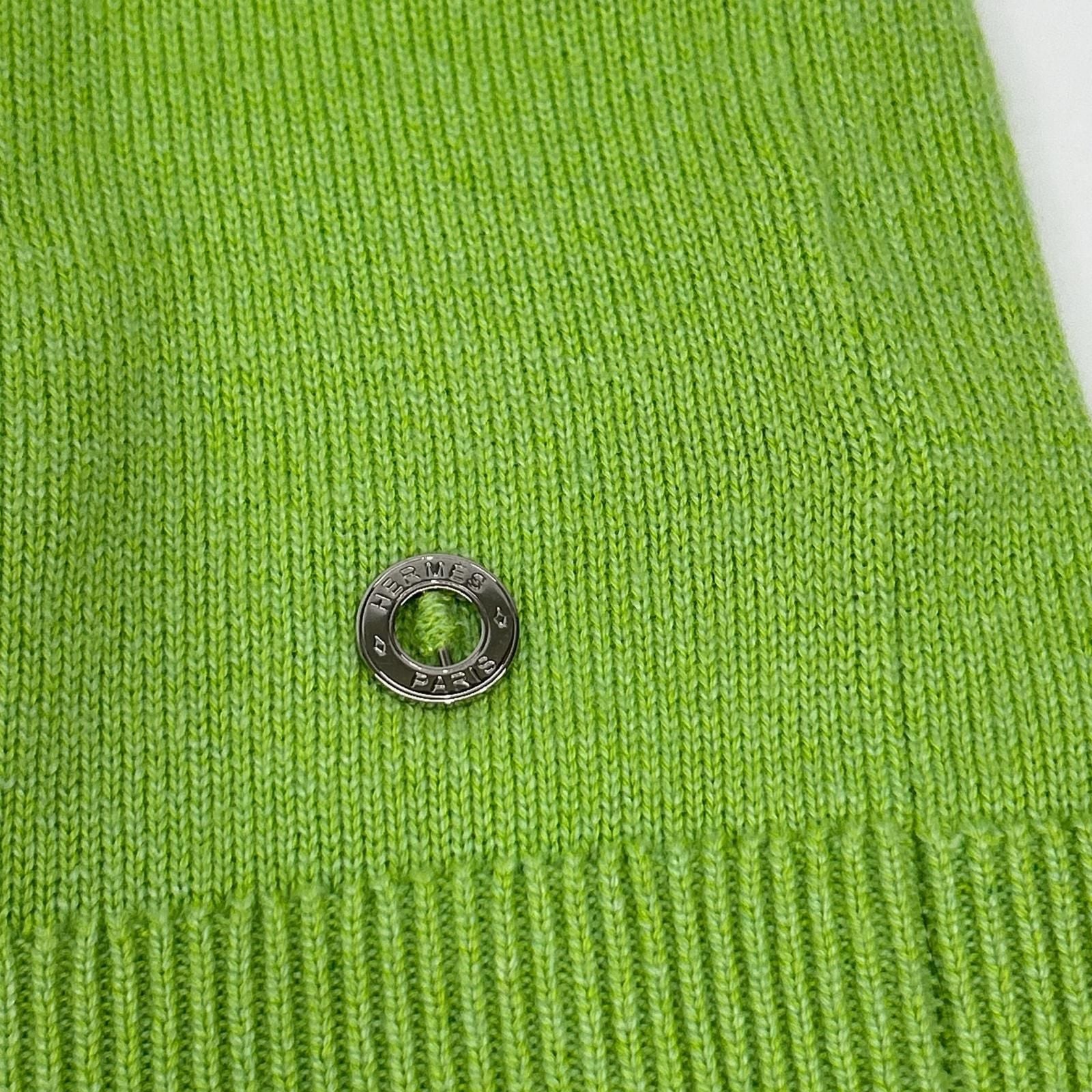 Hermes Cashmere Cotton Short Sleeve Knit Top 34 Sweater — view 4